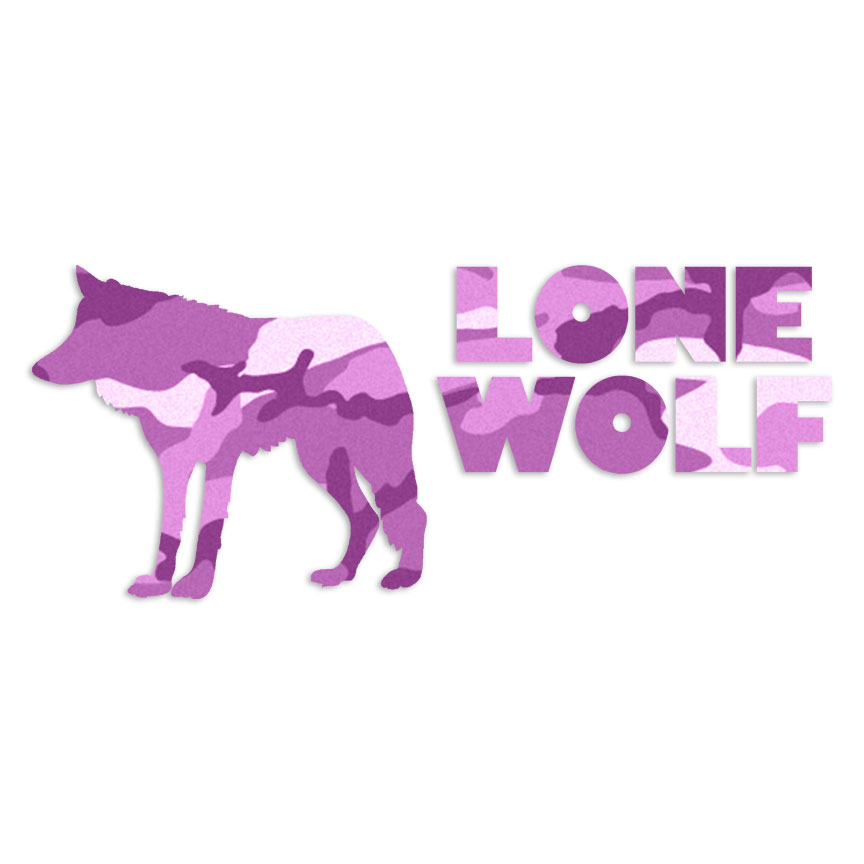 Lone Wolf Vinyl Decal Sticker Multiple Patterns & Sizes ebn6155